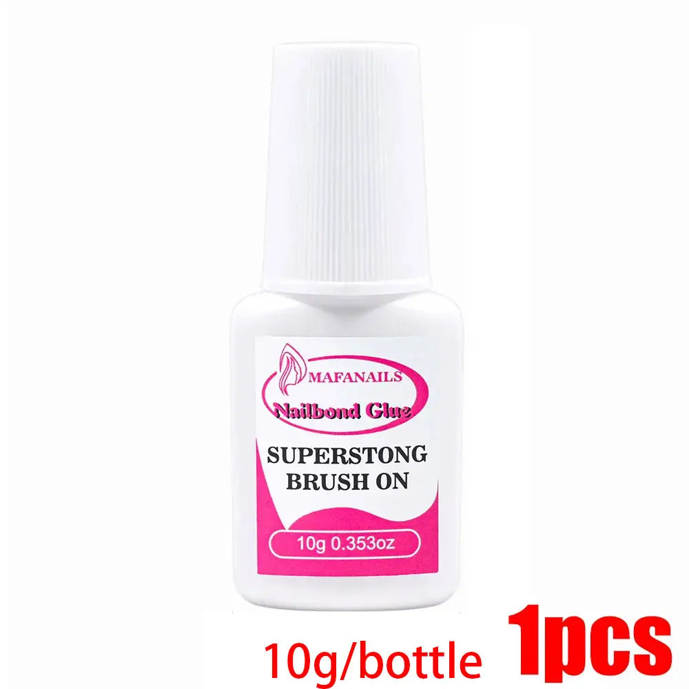 10g Nail Bond Glue – Brush-On Adhesive for Acrylic & Press-On Tips (2–10ml Options)
