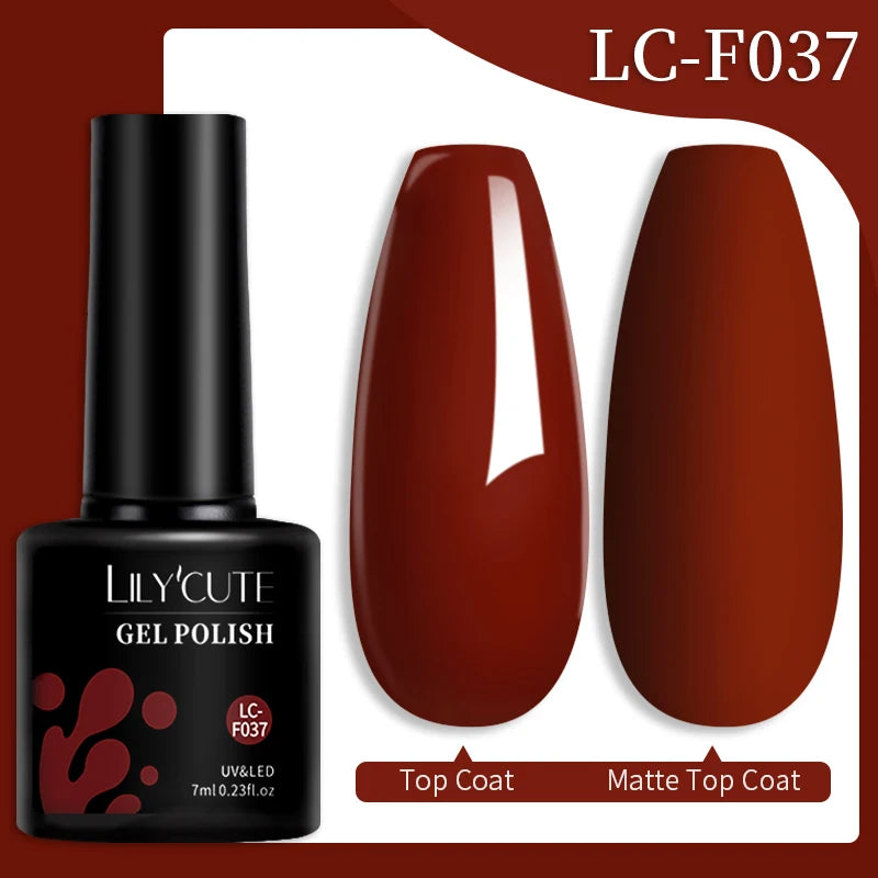 LILYCUTE Color Explosion – 184 Shades of Long-Lasting Gel Polish with Red Glitter Magic