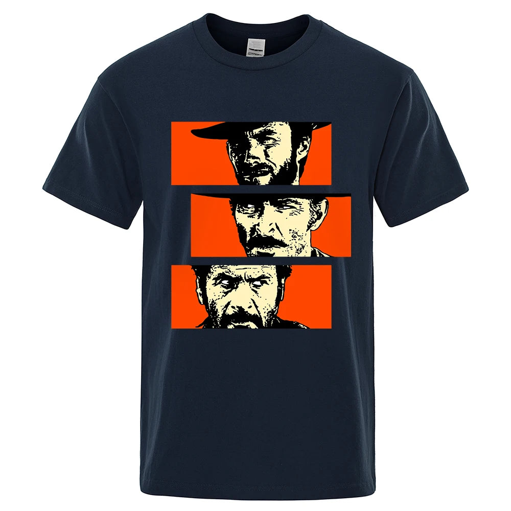 The Good, The Bad & The Stylish – Oversized Cowboy Tee for Classic Western Fans!