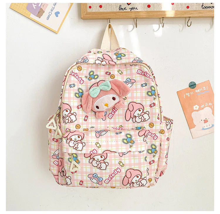 Sanrio Star Squad Backpack – Hello Kitty, Kuromi & Cinnamoroll Cutie Carry for Kids & College!