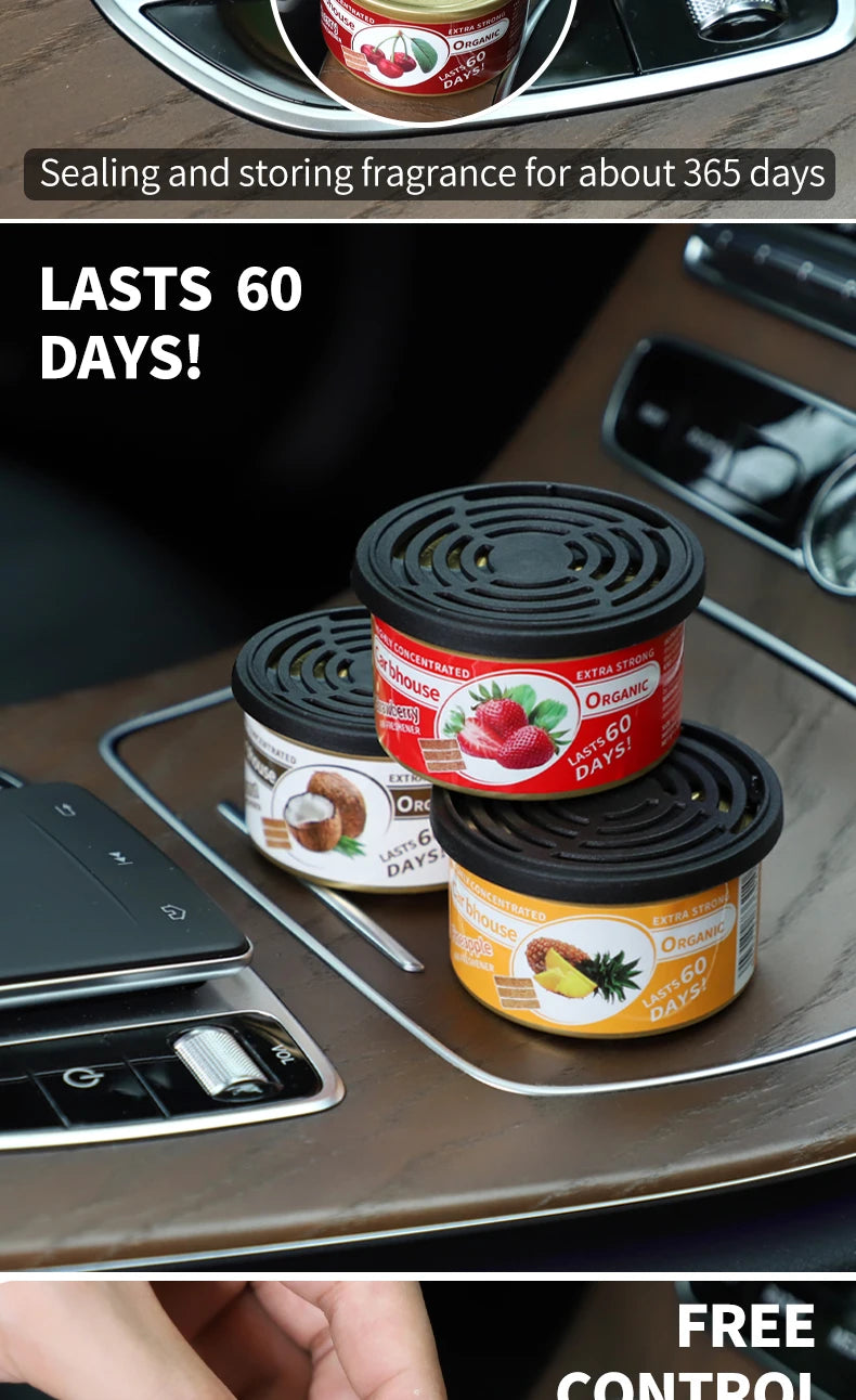 For Bathroom Car Air Freshener Gel Can Solid Car Fragrance Air Freshener Wood Block Can Air Freshener Balm For Home Long-lasting