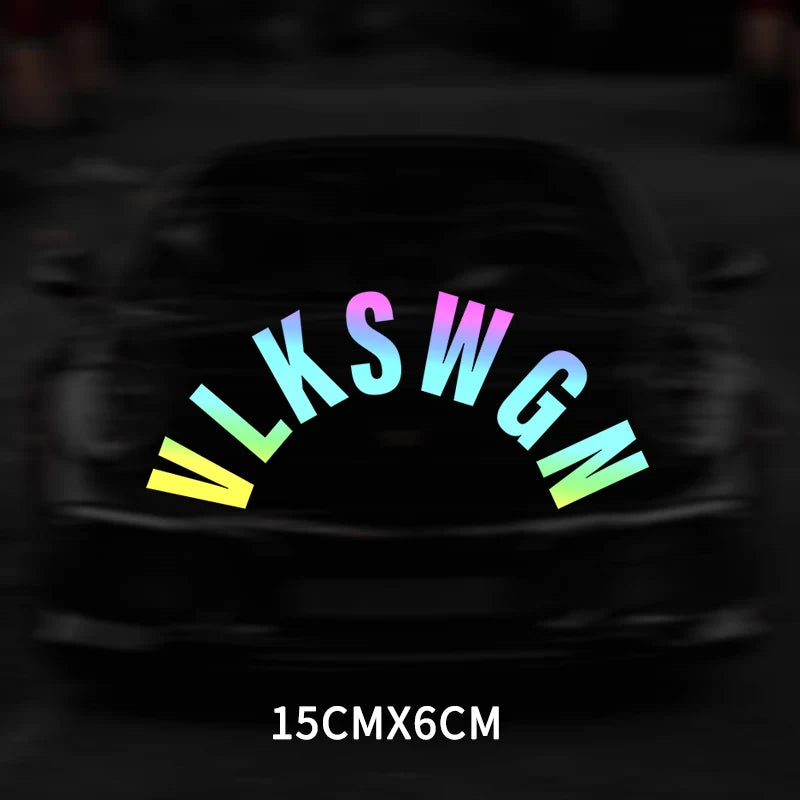 VLKSWGN Car Rear Wiper Window Auto Stickers for Volkswagen Polo Golf Passat Tiguan Beetle Caddy Skoda Octavia Seat Leon Altea