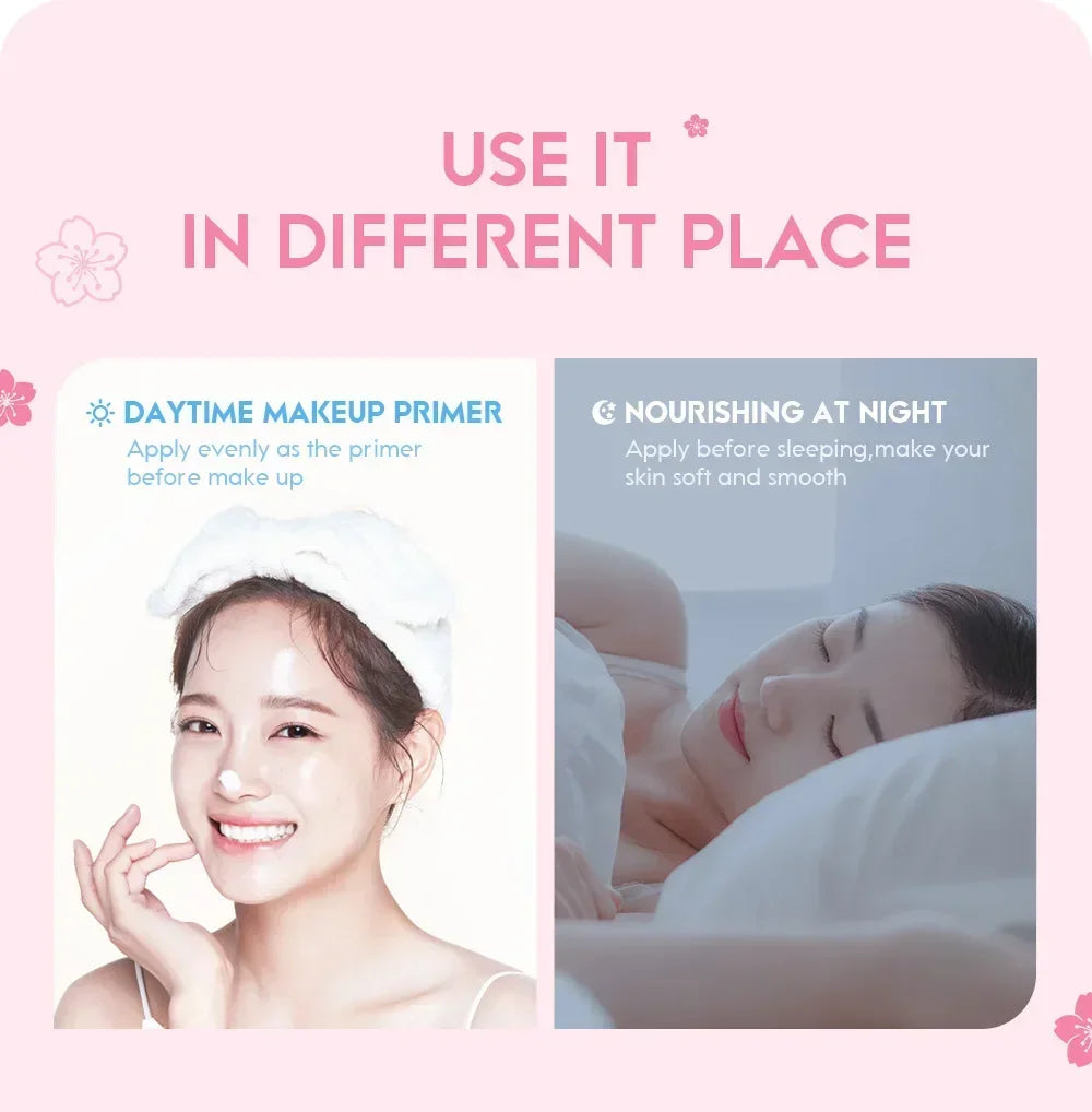 LAIKOU Japan Sakura Face Cream Smoothing Moisturizer Whitening Nourishing Oil Control Moisturizing Skin Care Repair Skin 25g