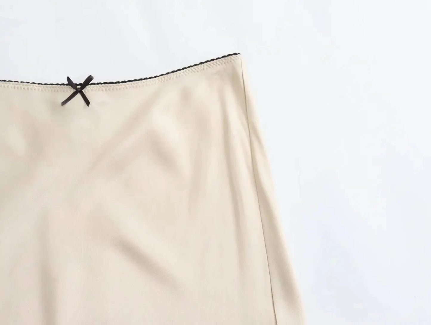 TRAFZA Women Satin Skirt High Waist Midi Skirt Stylish Long Skirts For Women Fashion Chic And Elegant Woman Skirt Streetwear