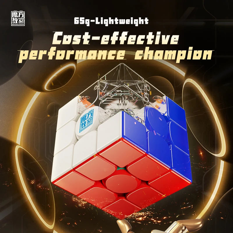 NEW 2023 MoYu RS3M V5 3X3 Magnetic Magic Speed Cube Stickerless Professional Fidget Toys RS3 M V5 Cubo Magico Puzzle