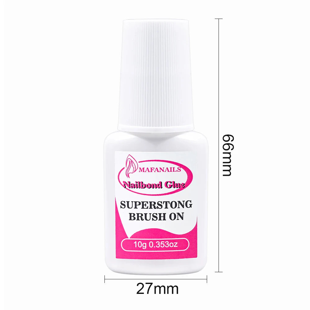 10g Nail Bond Glue – Brush-On Adhesive for Acrylic & Press-On Tips (2–10ml Options)