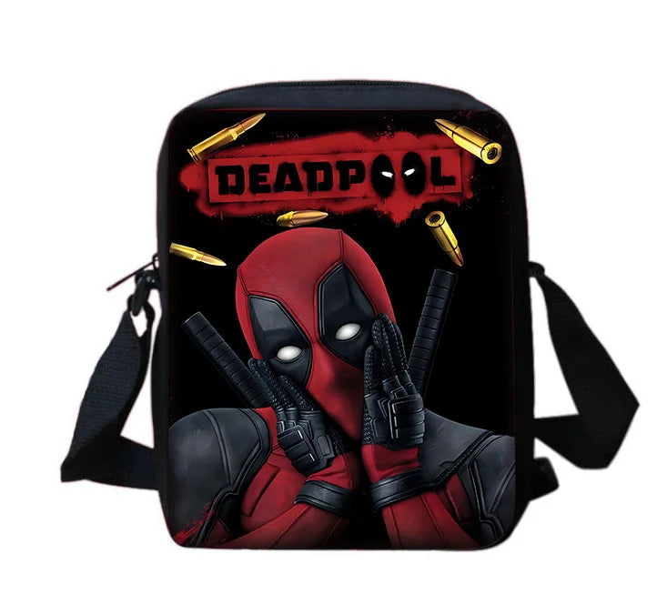 Deadpool Hero Pack – Bold Cartoon Backpack Set for Kids Who Love Action!
