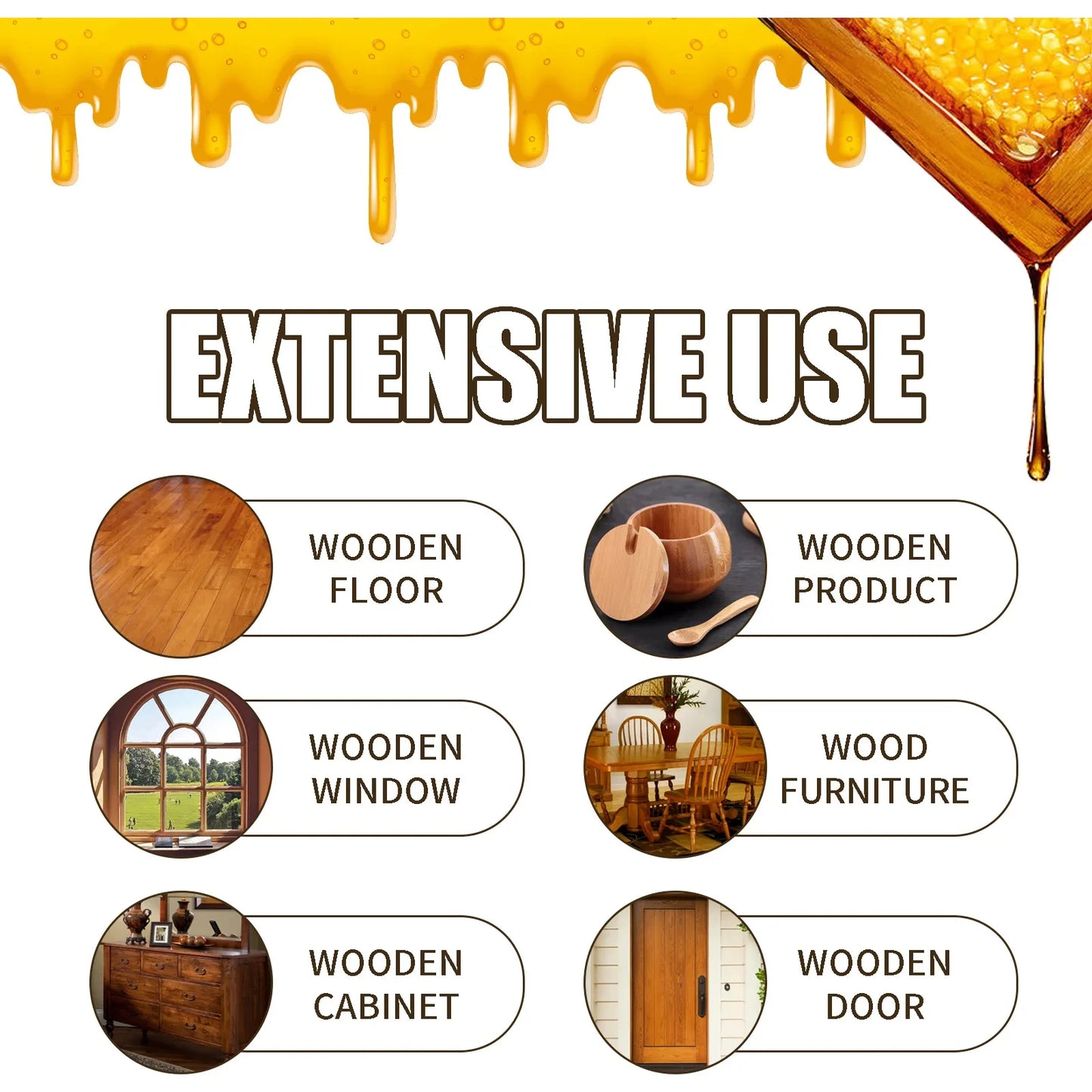 Portable Natural Micro-Molecularized Beeswax Spray Repair Polishing Suitable For Floor Furniture Waterproof Brightening Wax