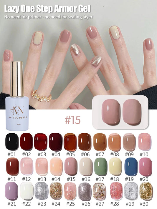 MIANEL 3-in-1 Gel Nail Polish – One-Step Formula for Vibrant Summer Nails
