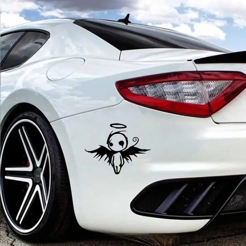 Gothic Fallen Angel of Death Stickers，cute&funny with High quality for cars trucks motorcycles &laptops!