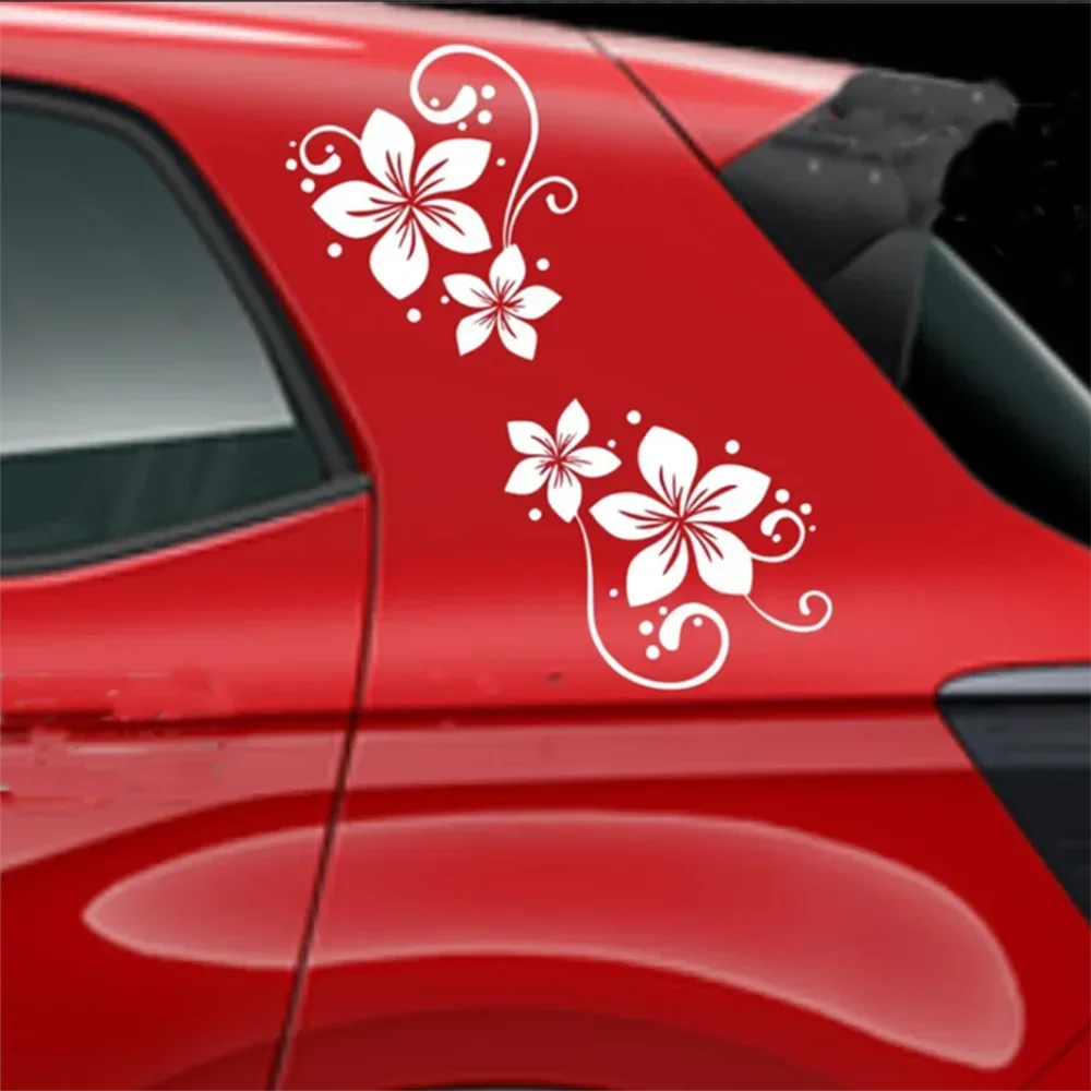 Car windshields, bumper covers, decorative floral stickers with dots