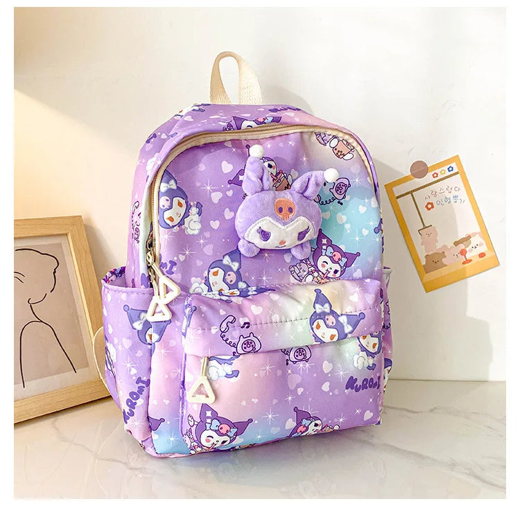 Sanrio Star Squad Backpack – Hello Kitty, Kuromi & Cinnamoroll Cutie Carry for Kids & College!