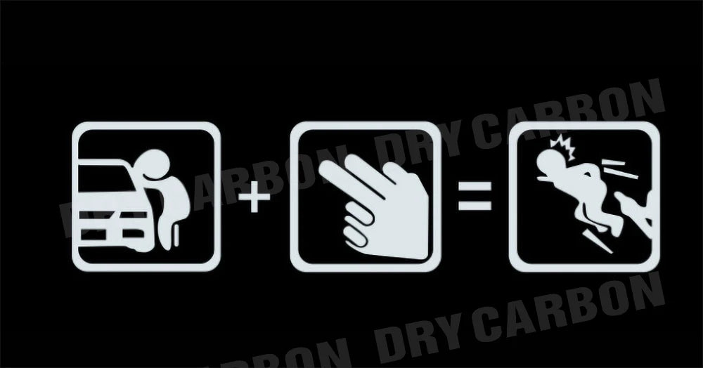 Creative Don't Touch My Car Car Sticker Decals - Funny Exterior Auto Decals for Universal Car Window Accessories