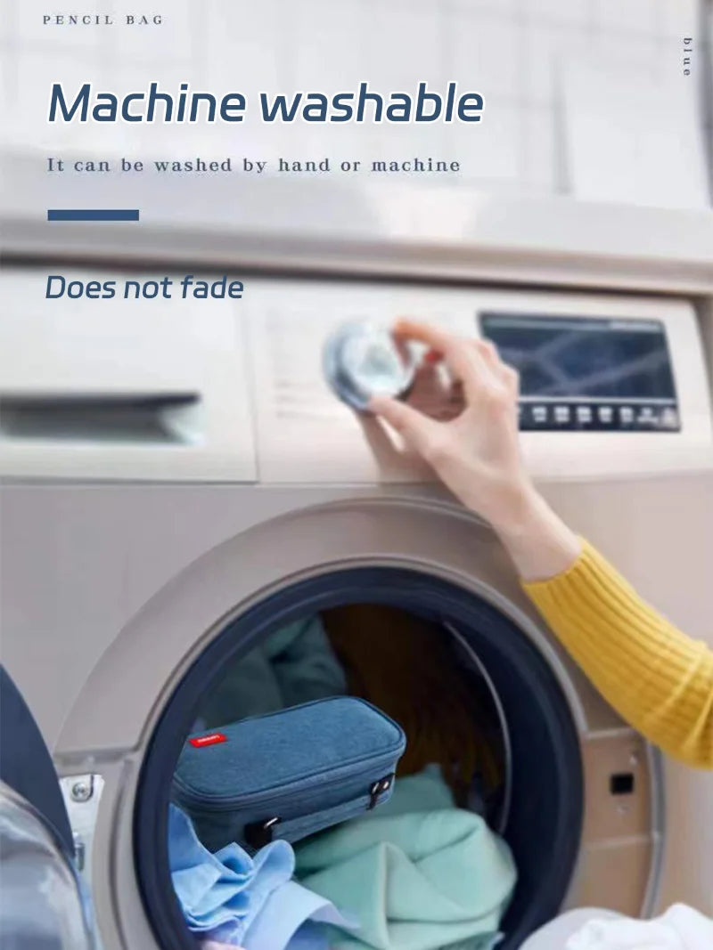 Portable Large Capacity Pencil Case – Multifunctional Pen Box for Boys, School & Office Stationery Organization