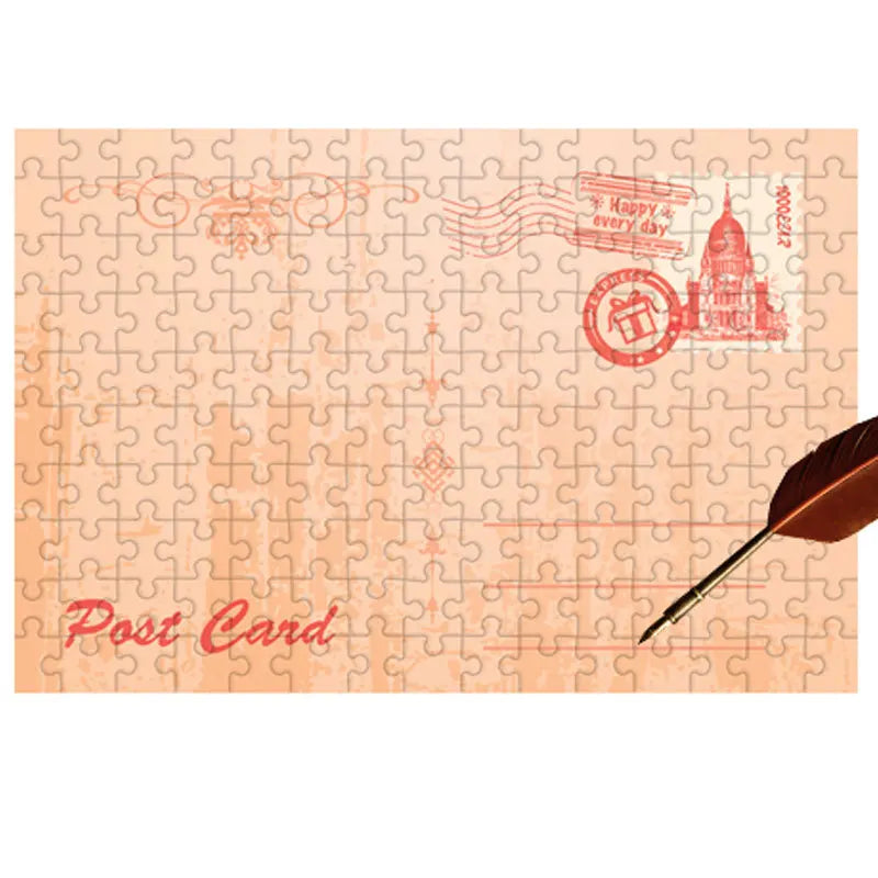 150pcs of Mini Portable Test Tube Puzzle Landscape Cartoon Toys High Difficulty Mini Blue Card Materials Essential Holiday Gifts