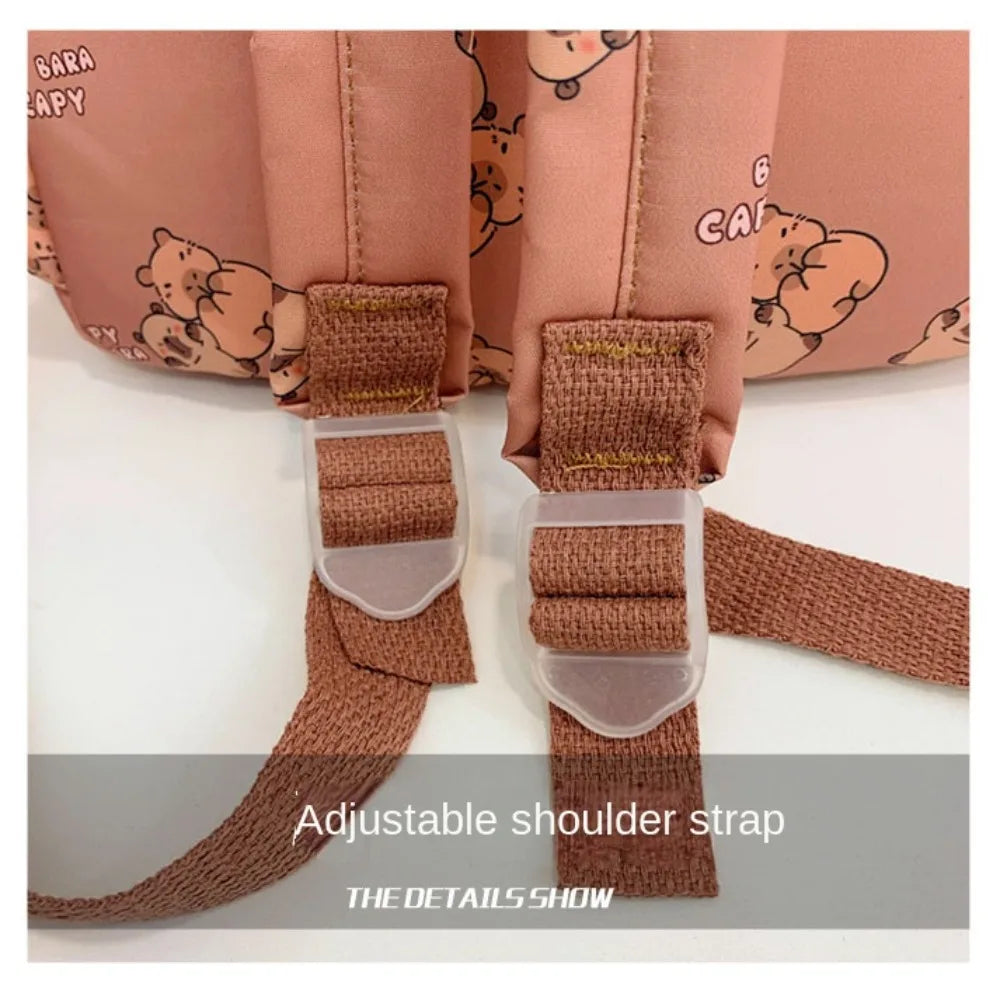 Capybara Breeze Backpack – Ultra-Light Cuteness for School & Play!