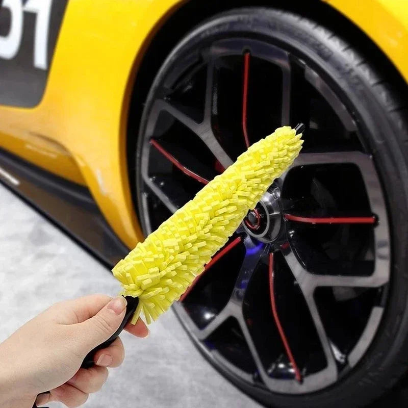Car Cleaning Brush Effortlessly Clean Your Car Wheels with This Tire Rim Cleaning Tool Tire Shine Wheel Cleaner Brushs Sponge