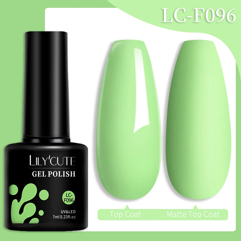 LILYCUTE Color Explosion – 184 Shades of Long-Lasting Gel Polish with Red Glitter Magic