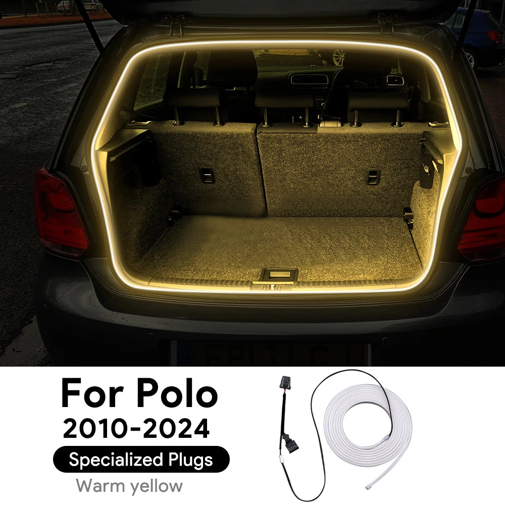 Rear Trunk Light For Volkswagen VW Golf 7 Mk7 Golf MK6 Golf MK8 Polo MK5 MK6 Bright LED Silicone Light Yellow White Accessories