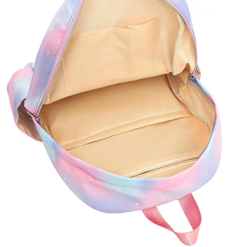 Lilo & Stitch Cartoon Backpack Set – 3-Piece Schoolbook Combo with Lunch Bag for Kids & Teens