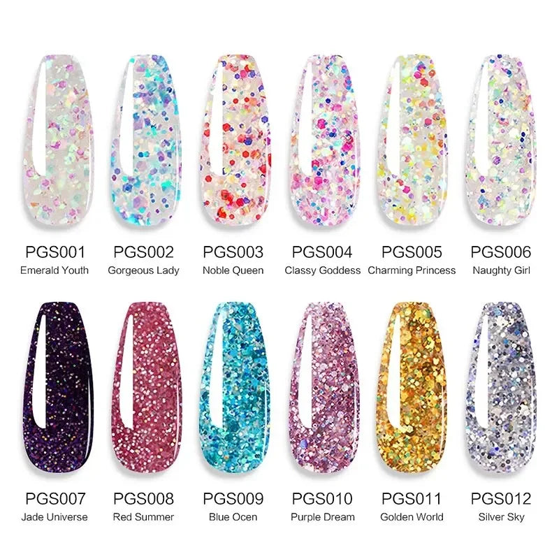 ColorPop Builder Gel – 15ml Poly Nail Extension Set with 24 UV-Cured Shades for DIY Nail Art
