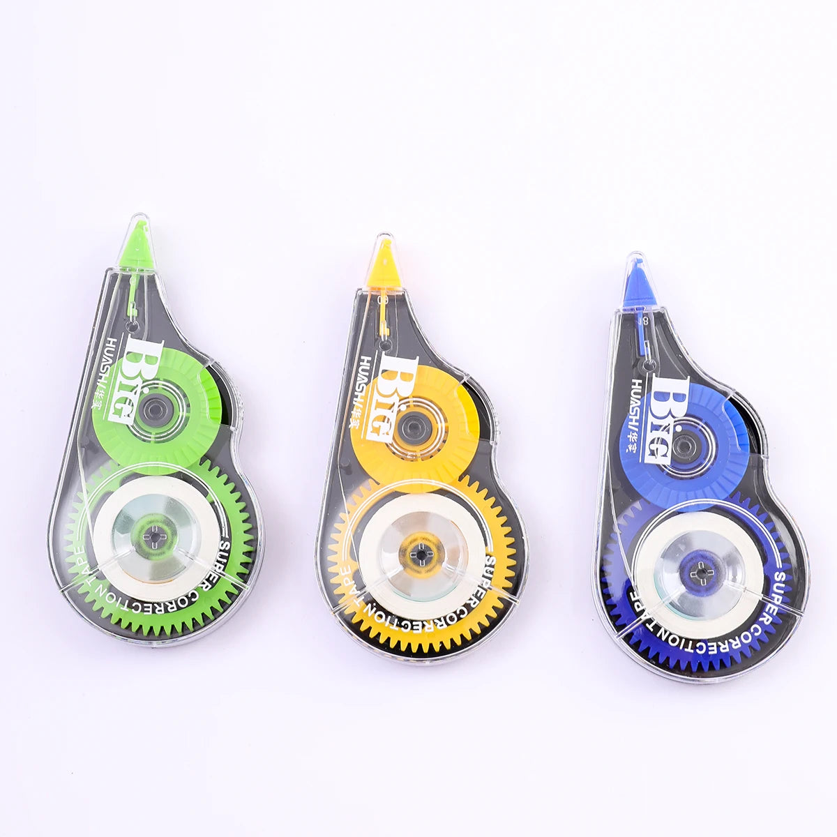 3-Pack Film-Based Correction Tape – White Mistake Out with Transparent 5mm Dispenser (16.4ft) for School & Office Use