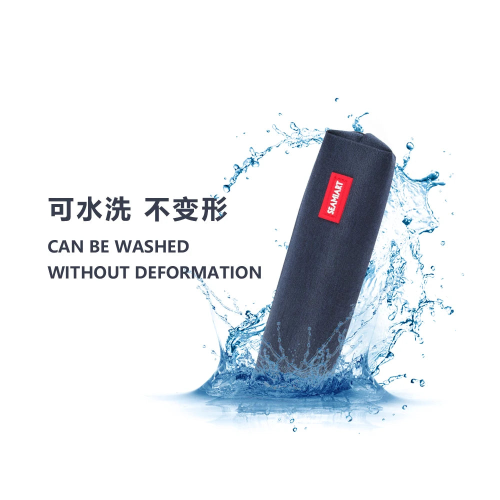 SeamiArt Solid Color Mini Pencil Case – Simple Zipper Pen Bag for School, Office & Kawaii Stationery Fans