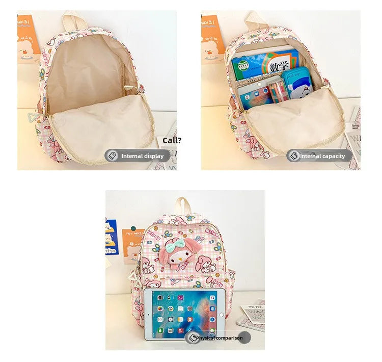 Sanrio Star Squad Backpack – Hello Kitty, Kuromi & Cinnamoroll Cutie Carry for Kids & College!