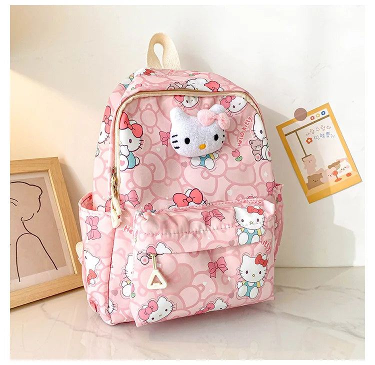 Sanrio Star Squad Backpack – Hello Kitty, Kuromi & Cinnamoroll Cutie Carry for Kids & College!