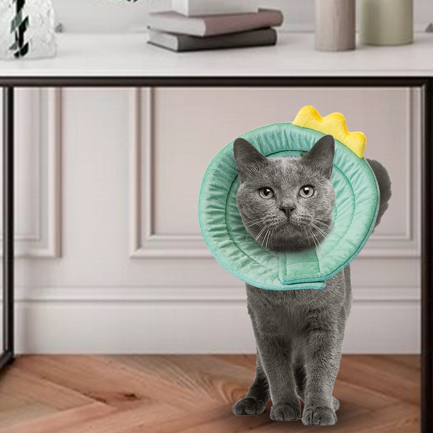 Cat Cone Dinosaur Style Adjustable Multi-purpose Collar Protect Your Pets from Harm