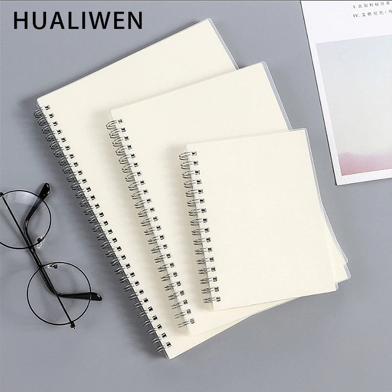 A5 A6 B5 Spiral book coil Notebook To-Do Lined DOT Blank Grid Paper Journal Diary Sketchbook For School Supplies Stationery