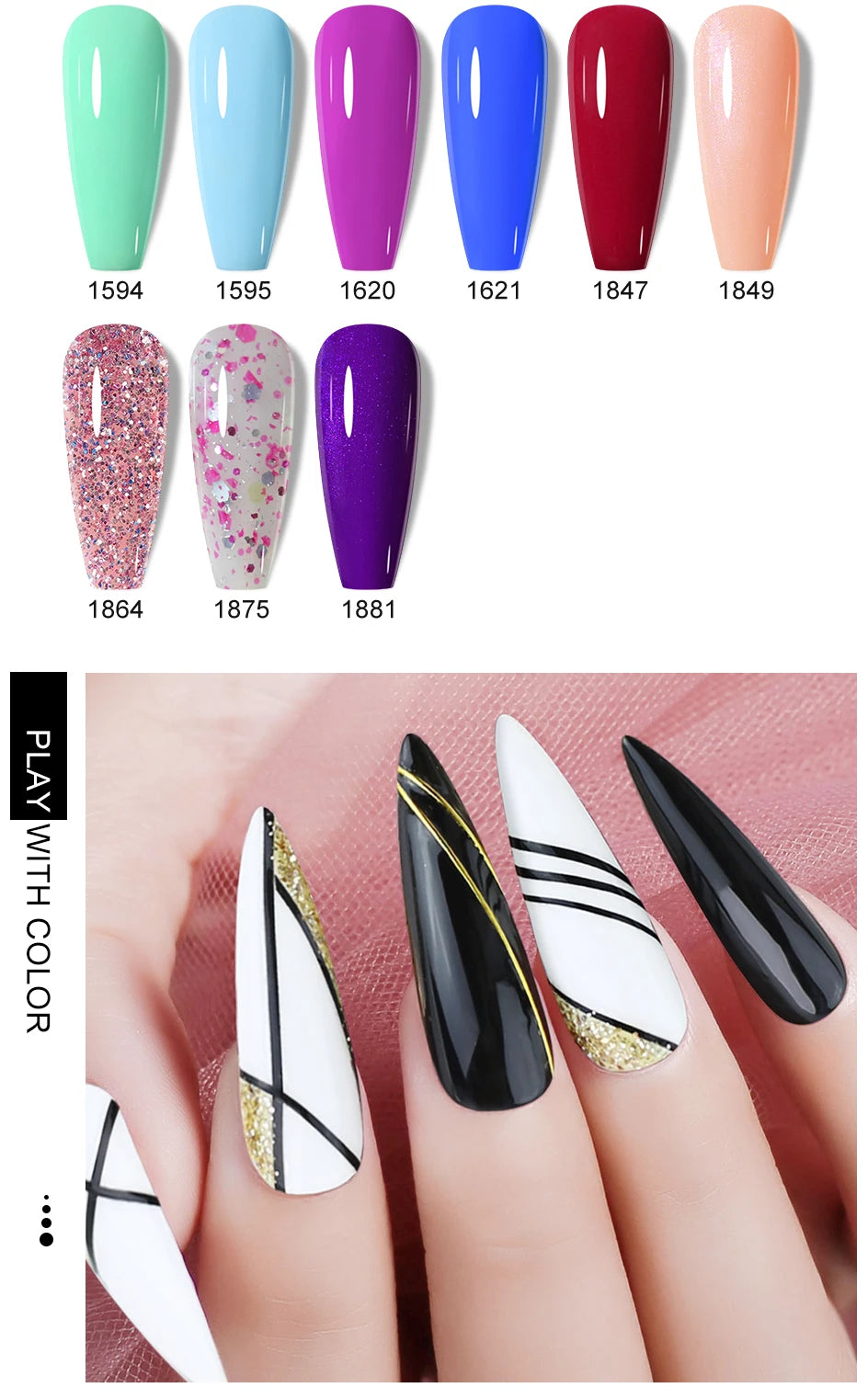 NAILCO Macaron Gel Nail Kit – 10PCS Jelly Colors for Soft, Glossy Manicures