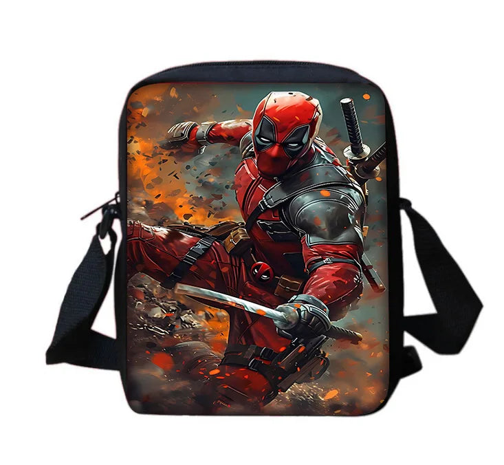 Deadpool Hero Pack – Bold Cartoon Backpack Set for Kids Who Love Action!