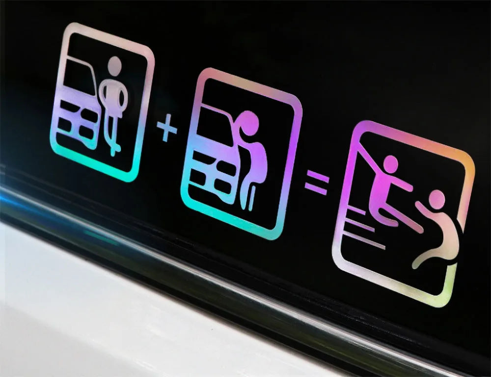 Creative Don't Touch My Car Car Sticker Decals - Funny Exterior Auto Decals for Universal Car Window Accessories