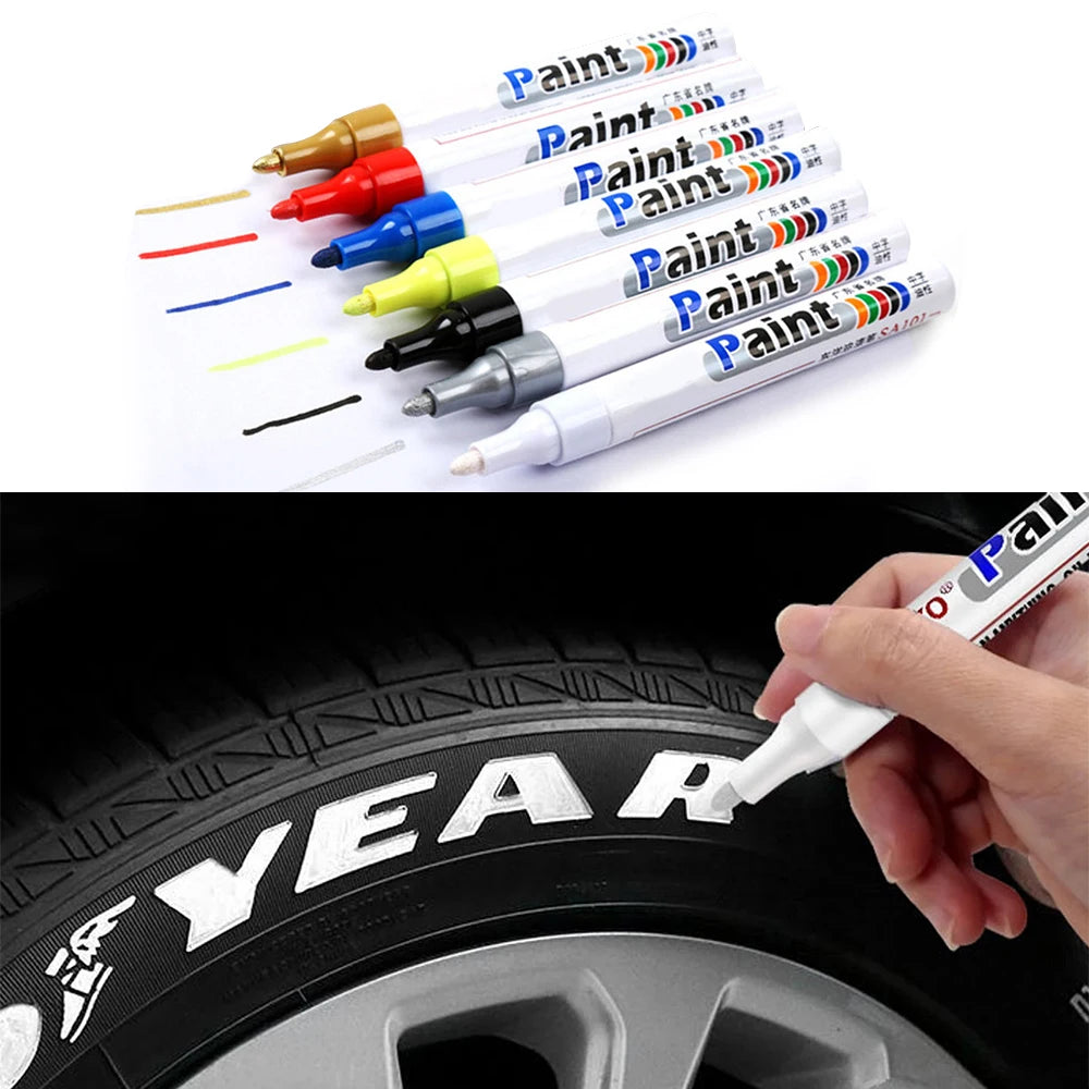 Oily Paint Tire Pen – Mark, Touch Up & Make It Stick!