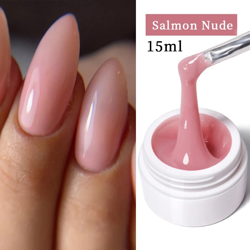 UR SUGAR Jelly Nail Extension Gel – Clear, Nude & Milky White Shades for Chic DIY Manicures
