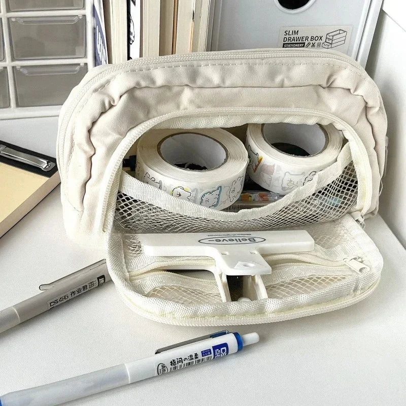 Pochacco Anime Kawaii Pencil Case – Cute Cartoon Pen Bag with Large Capacity for Students, Stationery & Cosmetic Storage Gifts