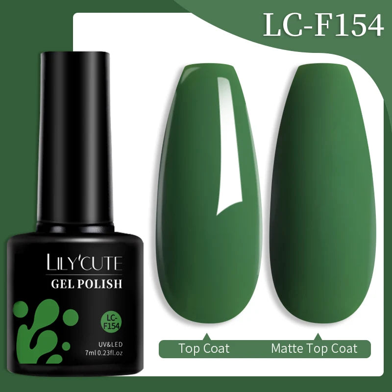 LILYCUTE Color Explosion – 184 Shades of Long-Lasting Gel Polish with Red Glitter Magic