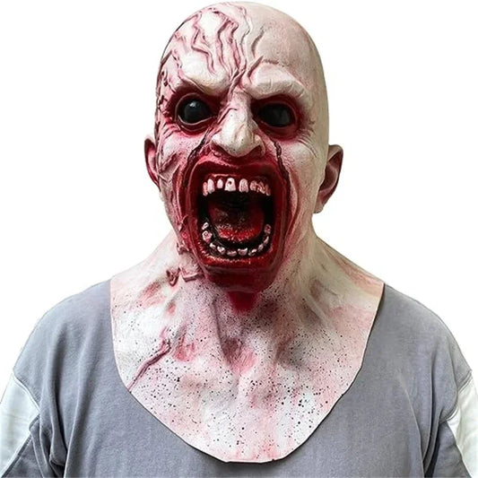 Halloween Horror Mask Zombie Latex Masks Party Cosplay Bloody Disgusting Rot Face Scary Masque Masquerade Mascara Terror Masker
