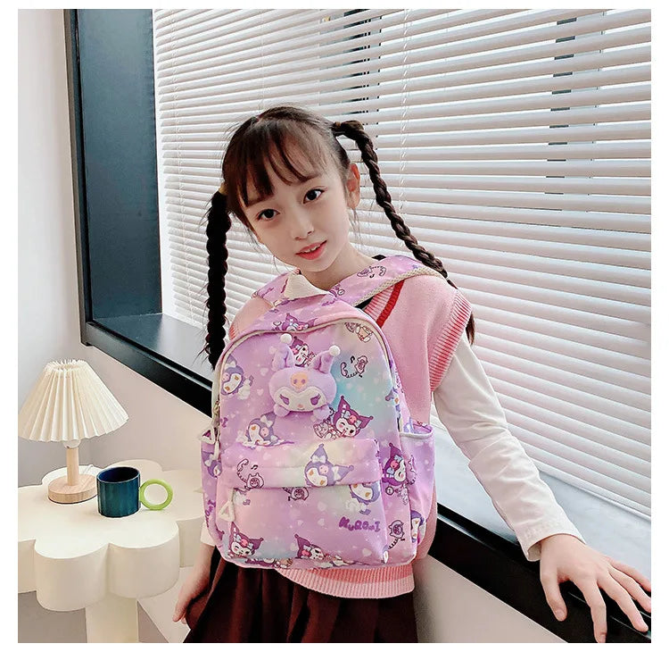 Sanrio Star Squad Backpack – Hello Kitty, Kuromi & Cinnamoroll Cutie Carry for Kids & College!
