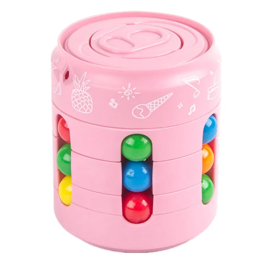 Magic Bean Cube Finger Gyro Rotating Antistress Relieve Anxiety Develop Intelligence Decompression Fidget Toy Adults Kids Gift