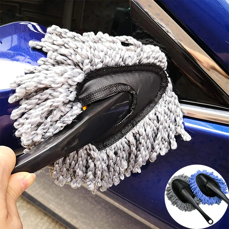 Superfine Fiber Car Duster Super Absorbent Microfiber Car Dust Mop Home Vehicle Cleaning Wax Dust Removal Brush Auto Wash Tools