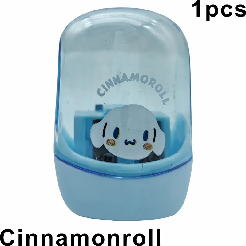 Anime Hello Kitty & Kuromi Double Hole Pencil Sharpener – Cute Cartoon Stationery for Kids, School & Portable Desk Supplies