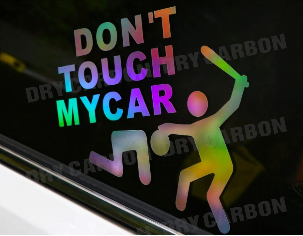 Creative Don't Touch My Car Car Sticker Decals - Funny Exterior Auto Decals for Universal Car Window Accessories