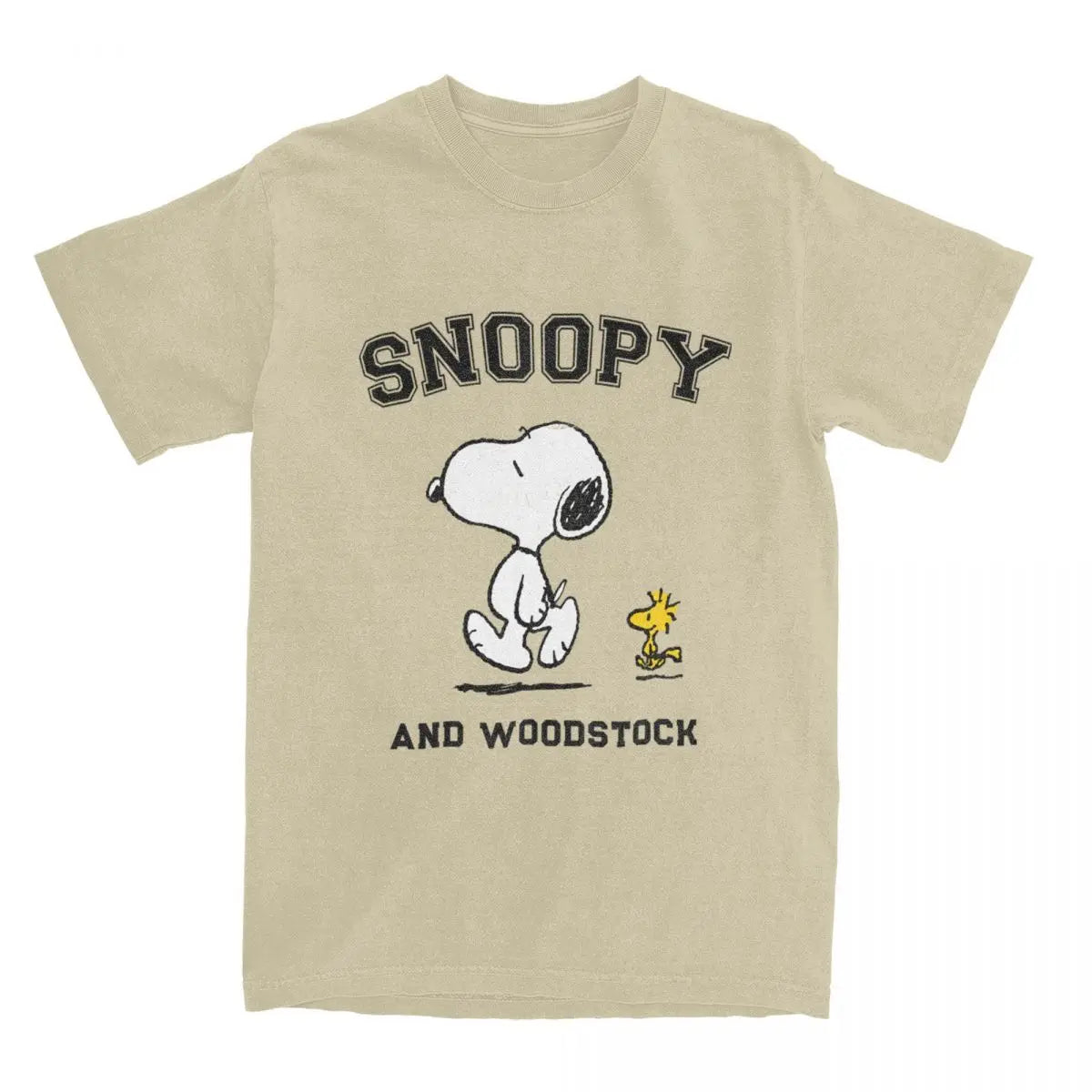 Snoopy And Charlie Brown for Men Women T Shirts Peanuts Merch Leisure Tee Shirt T-Shirt Pure Cotton Classic Clothing