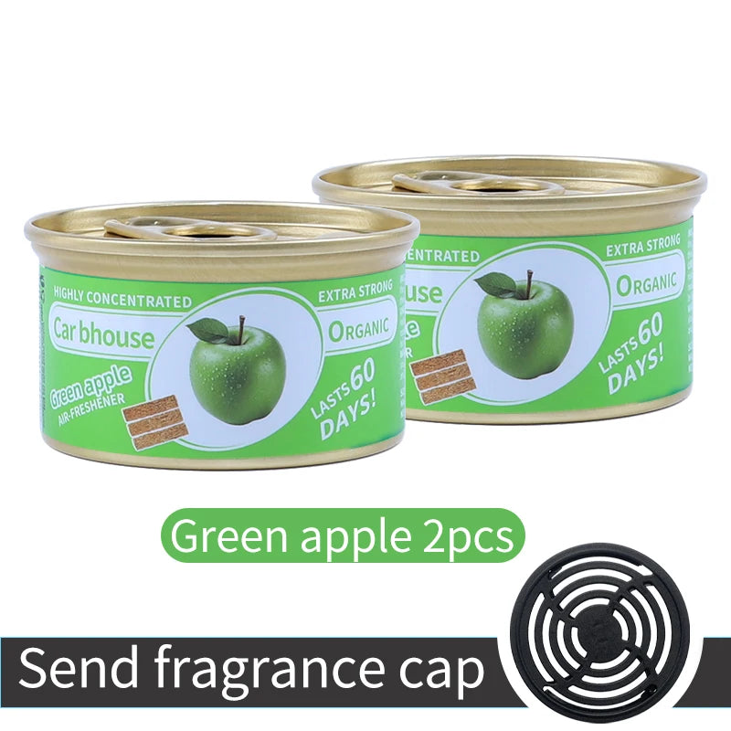 For Bathroom Car Air Freshener Gel Can Solid Car Fragrance Air Freshener Wood Block Can Air Freshener Balm For Home Long-lasting