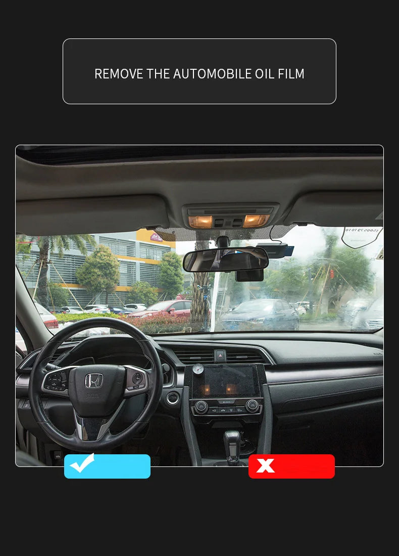 Car Oil Film Remover Windshields Antifouling Automobile Window Glass Rainproof Anti-fogging Agent Coating Defog Paint Cleaner