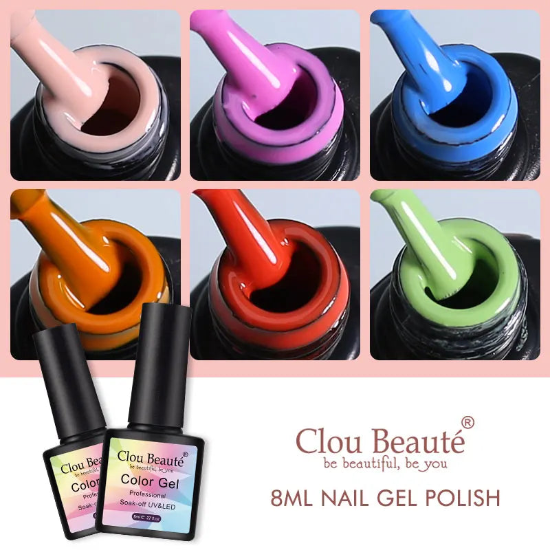 Clou Beaute Color Pop – 8ml Gel Varnish for Bold, Long-Lasting Nail Art (UV/LED Cure)