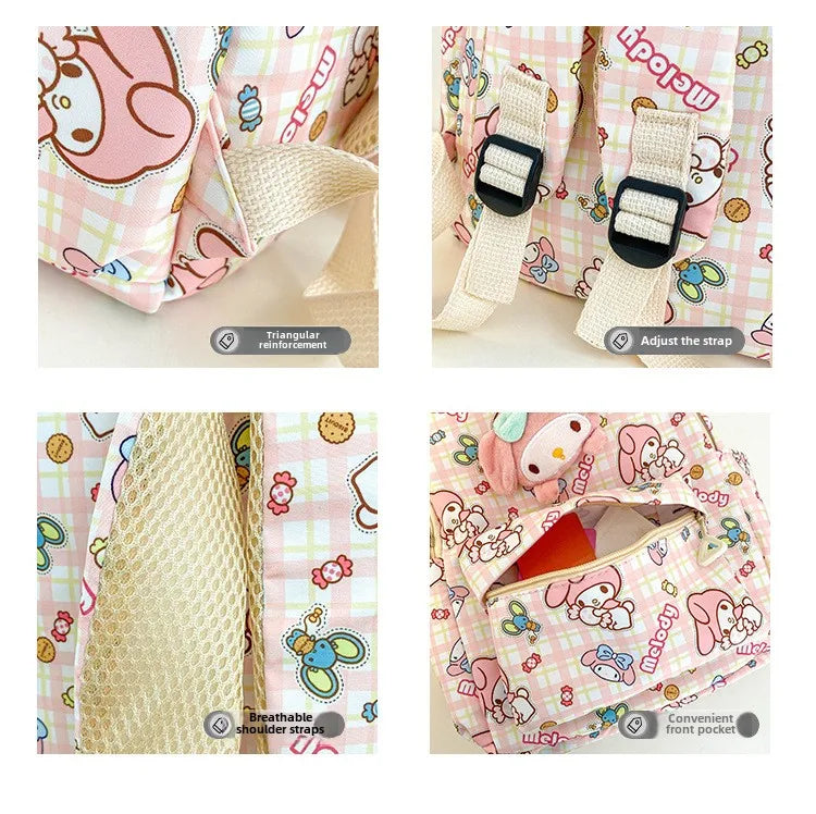 Sanrio Star Squad Backpack – Hello Kitty, Kuromi & Cinnamoroll Cutie Carry for Kids & College!