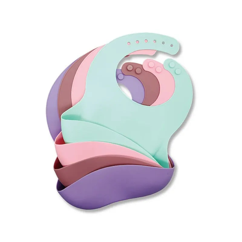 Cute Waterproof Baby Bib – Soft, Adjustable & Cartoon-Fun!